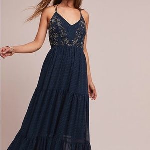 Anthropologie Lucinda Beaded Dress by Ranna Gill